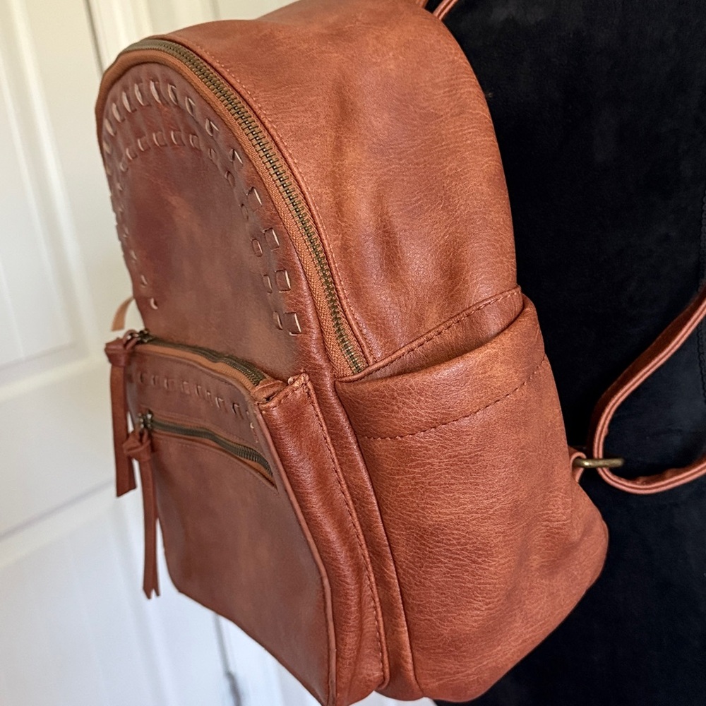 Under One Sky Brown Textured Bag - Picture 3 of 11